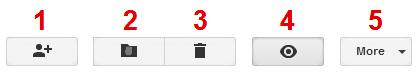 Google Drive - User Interface Tool Bar