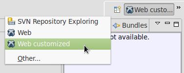 Packt Aptana Studio Customize Selection Menu
