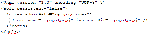 Define solr.xml